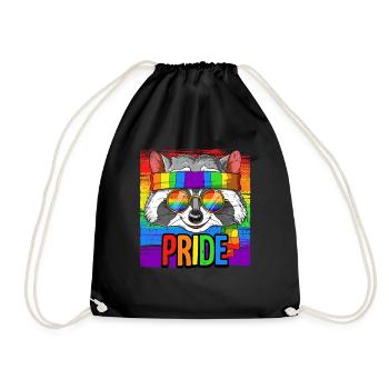 Pride LGBTQ Christopher Street Day Costume Pride - Drawstring Bag - black - Front