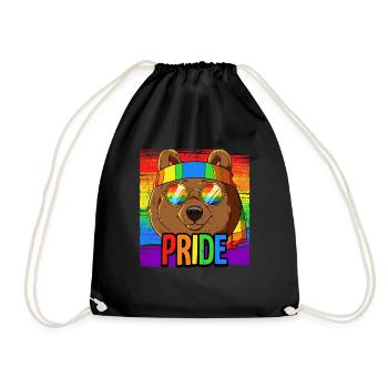 Pride LGBTQ Christopher Street Day Costume Pride - Drawstring Bag - black - Front