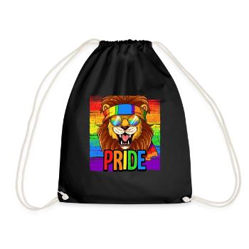 Pride LGBTQ Christopher Street Day Costume Pride - Drawstring Bag - black - Front