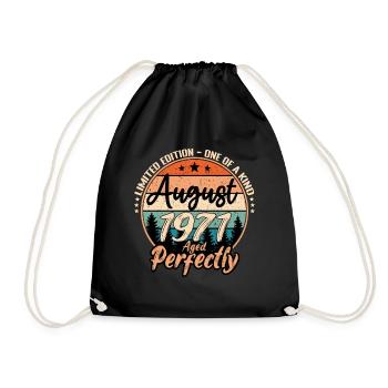 Août 1971 anniversaire 1971 légendes Août - Sac de sport léger - noir - Devant