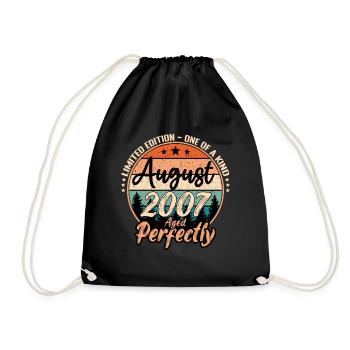 Août 2007 anniversaire 2007 légendes Août - Sac de sport léger - noir - Devant