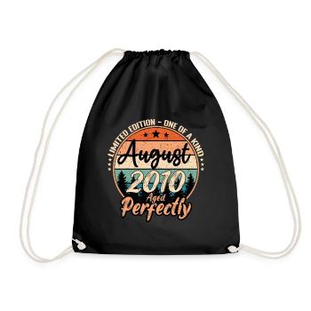 Août 2010 anniversaire 2010 légendes Août - Sac de sport léger - noir - Devant