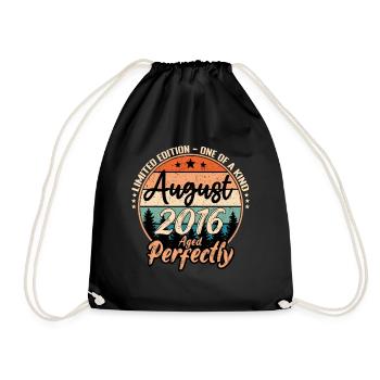 August 2016 Jubiläum 2016 Legenden August - Turnbeutel - Schwarz - Vorne