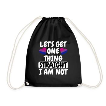 Bi Pride LGBTQ Bisexuel Cadeau de cœur Bisexuel Bisexuel - Sac de sport léger - noir - Devant