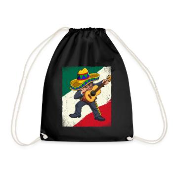 Dabbing Mexican Mariachi Cinco De Mayo - Turnbeutel - Schwarz - Vorne