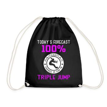 spontaneously start talking about Tripple Jump - Turnbeutel - Schwarz - Vorne
