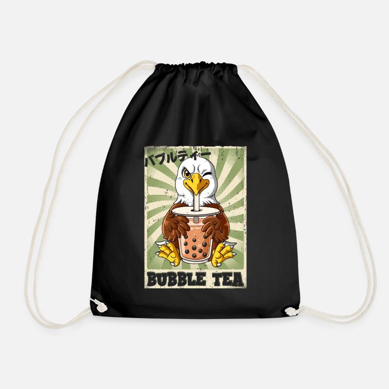 Boba Tea Adler Bubble Tea - Turnbeutel - Schwarz