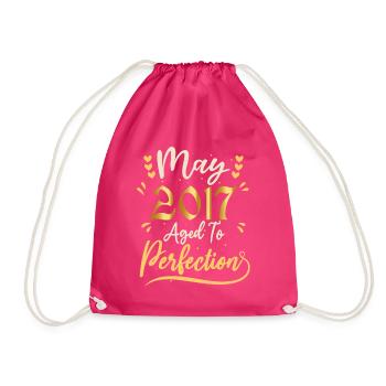 Mai 2017 Mai-Jubiläum Mai 2017 - Turnbeutel - Fuchsia - Vorne