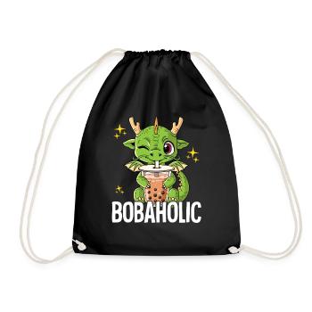 Bubble Tea Dragon Boba Tea Bobaholic - Sac de sport léger - noir - Devant