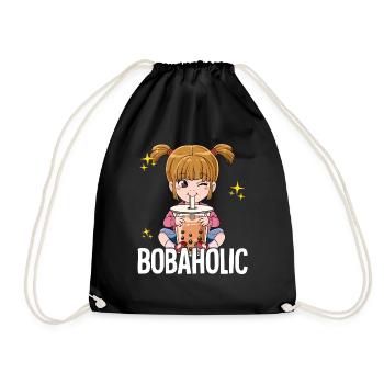 Bubble Tea Girl Boba Tea Bobaholic - Sac de sport léger - noir - Devant