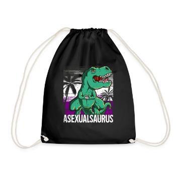Pride LGBTQ Asexualsaurus Kostüm Pride Month - Turnbeutel - Schwarz - Vorne