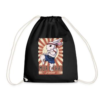 Muay Thai - Turnbeutel - Schwarz - Vorne