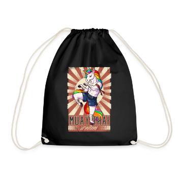 Muay Thai - Turnbeutel - Schwarz - Vorne