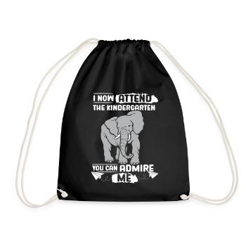 Elefant Kita Kindergarten 2023 - Turnbeutel - Schwarz - Vorne