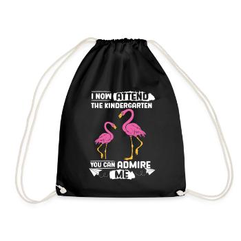 Flamingo Kita Kindergarten 2023 - Turnbeutel - Schwarz - Vorne