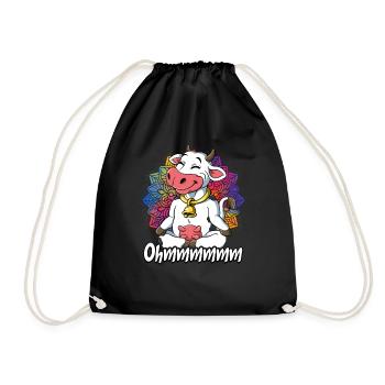 Yoga Ohmmm Namaste - Drawstring Bag - black - Front