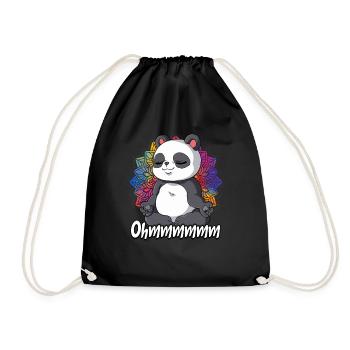 Yoga Ohmmm Namaste - Drawstring Bag - black - Front