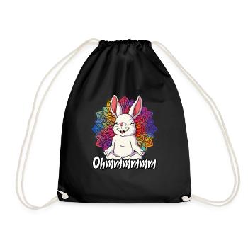 Yoga Ohmmm Namaste - Drawstring Bag - black - Front