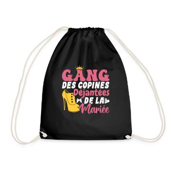 Gang des copines déjantées de la mariée Cadeau - Sac de sport léger - noir - Devant