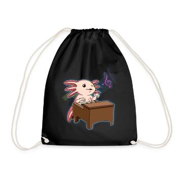 Axolotl Pianiste - Sac de sport léger - noir - Devant