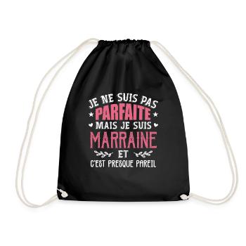 Pas Parfaite Mais Je Suis Meilleure Marraine - Sac de sport léger - noir - Devant