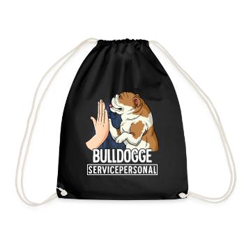 Bulldog - Drawstring Bag - black - Front