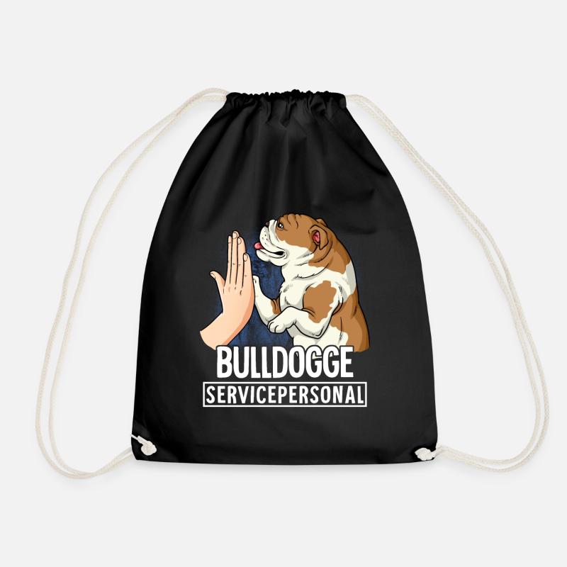 Bulldogge - Turnbeutel - Schwarz