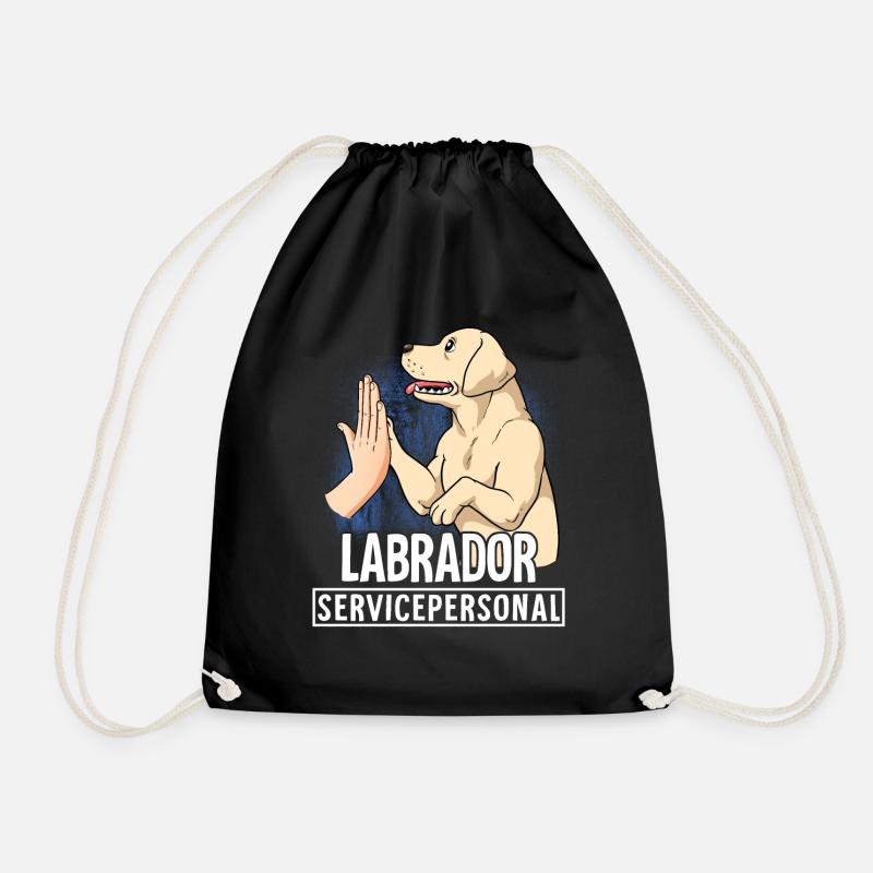 Labrador - Drawstring Bag - black