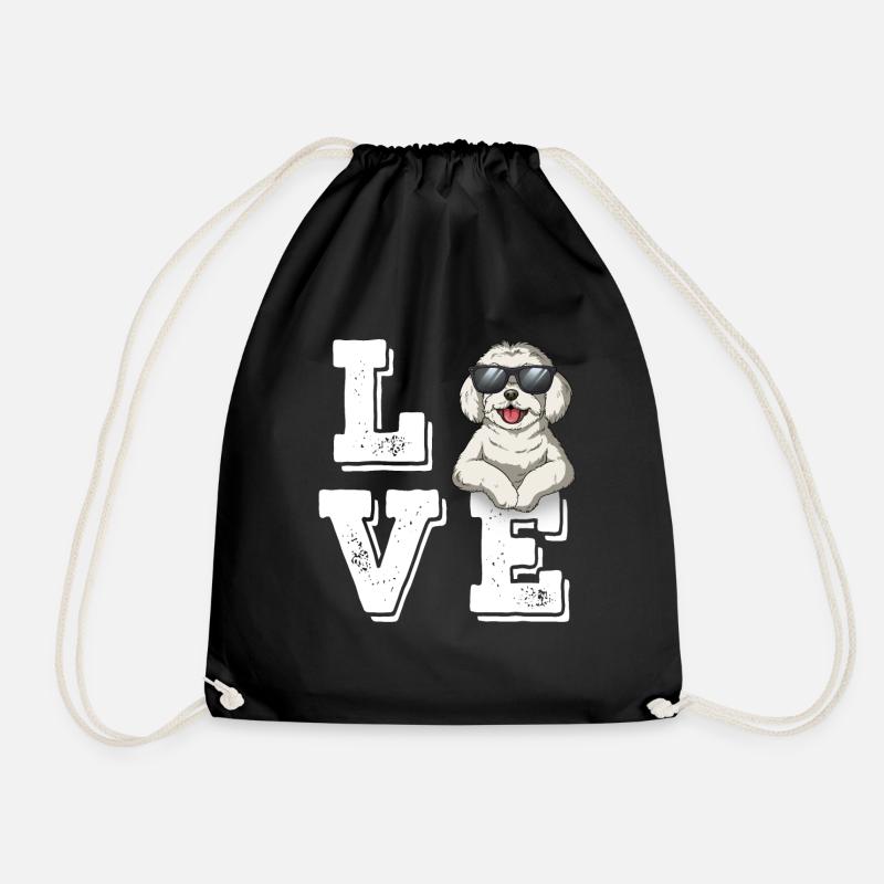 Love Malteser - Turnbeutel - Schwarz