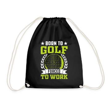 Jouer au golf, c’est vivre !- Swing the golf club - Sac de sport léger - noir - Devant