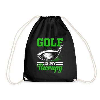 Jouer au golf, c’est vivre !- Swing the golf club - Sac de sport léger - noir - Devant