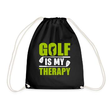 Jouer au golf, c’est vivre !- Swing the golf club - Sac de sport léger - noir - Devant