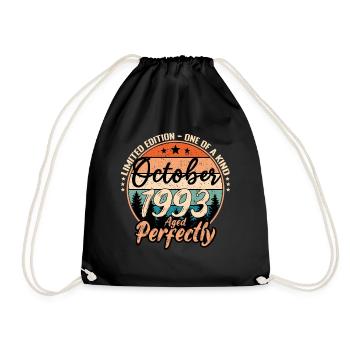 Oktober 1993 Jubiläum 1993 Legenden Oktober - Turnbeutel - Schwarz - Vorne