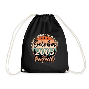 Octobre 2003 anniversaire 2003 légendes Octobre - Sac de sport léger - noir - Devant