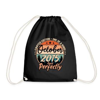 Oktober 2015 Jubiläum 2015 Legenden Oktober - Turnbeutel - Schwarz - Vorne