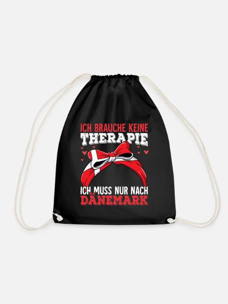 Dänemark - Turnbeutel - Schwarz