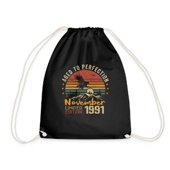 Les Légendes Sont Nées En Novembre 1991 - 1991 - Sac de sport léger - noir - Devant