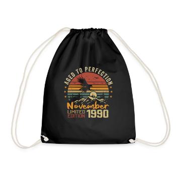 The legends were born in November 1990 - 1990 - Drawstring Bag - black - Front