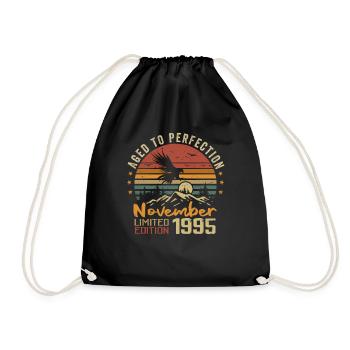 The Legends were born in November 1995 - 1995 - Drawstring Bag - black - Front