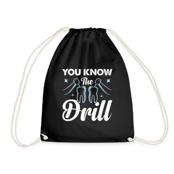 Dentist Dentist Teeth - Drawstring Bag - black - Front