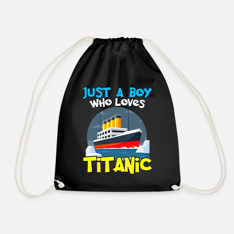 RMS Titanic Sunset Kreuzfahrtschiff Retro Sunset Boys - Turnbeutel - Schwarz