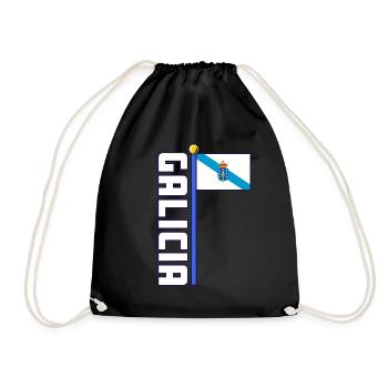 Galice, Drapeau de Galice, bandeira do orgullo galego - Sac de sport léger - noir - Devant