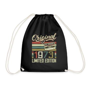 Vintage 1973 Cadeau D'anniversaire Rétro 1973 - Sac de sport léger - noir - Devant