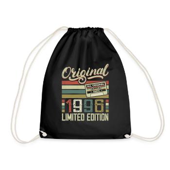 Vintage 1996 Cadeau D'anniversaire Rétro 1996 - Sac de sport léger - noir - Devant