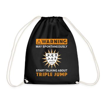 spontaneously start talking about Tripple Jump - Turnbeutel - Schwarz - Vorne