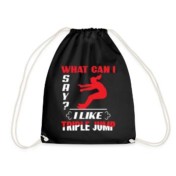 Eat Sleep Tripple Jump Repeat - Turnbeutel - Schwarz - Vorne