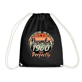 Décembre 1960 anniversaire 1960 légendes Décembre - Sac de sport léger - noir - Devant