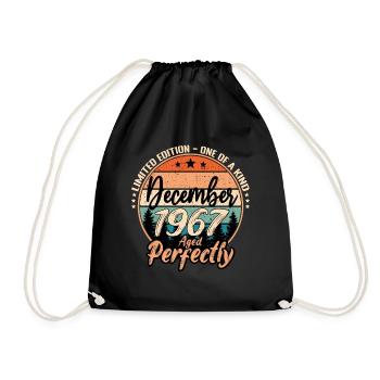 Décembre 1967 anniversaire 1967 légendes Décembre - Sac de sport léger - noir - Devant