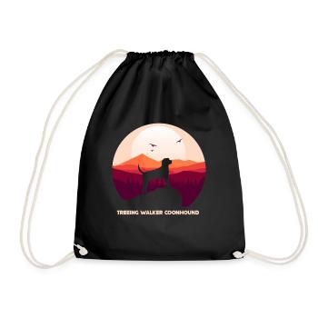 Treeing Walker Coonhound - Drawstring Bag - black - Front