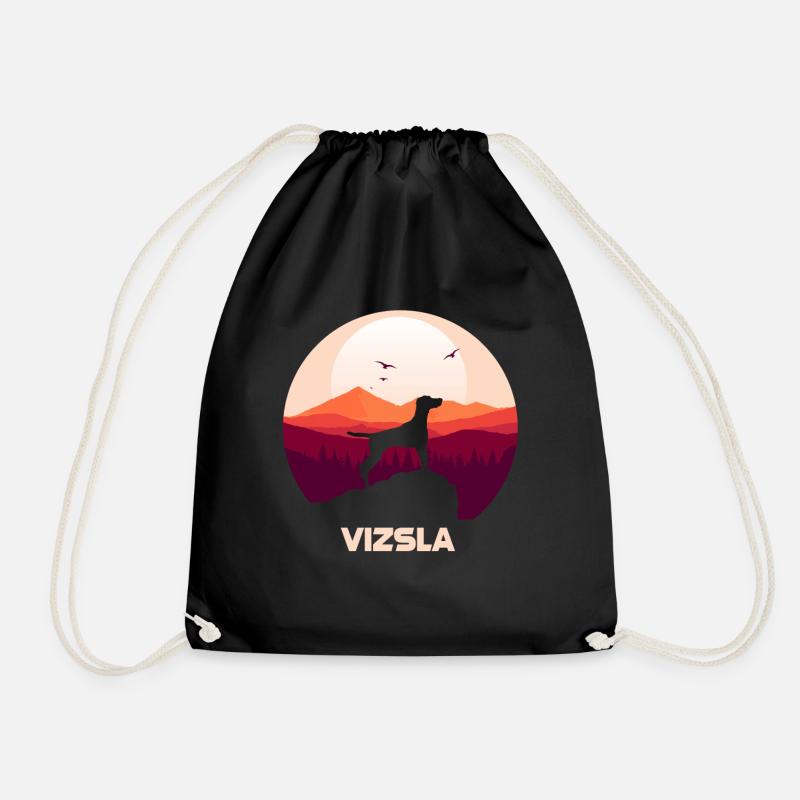 Vizsla - Drawstring Bag - black